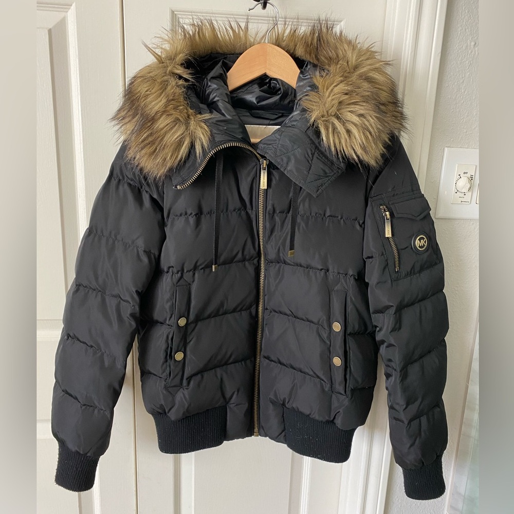 Michael Kors Puffer Coat with fur lined hood